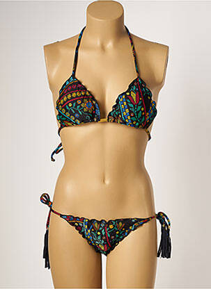 Maillot de bain 2 pièces stretch haut soutien-gorge moulé bleu RIO DE SOL femme