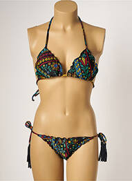 Maillot de bain 2 pièces stretch haut soutien-gorge moulé bleu RIO DE SOL femme