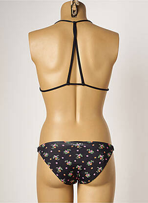 Maillot de bain 2 pièces stretch haut soutien-gorge moulé noir BORABORA femme