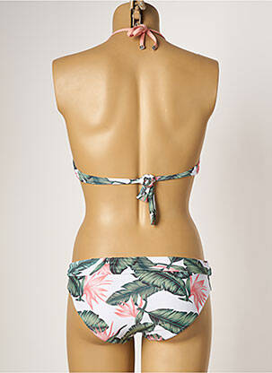 Maillot de bain 2 pièces stretch haut triangles vert LPB femme