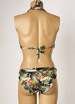 Maillot de bain 2 pièces stretch haut soutien-gorge moulé vert LPB femme