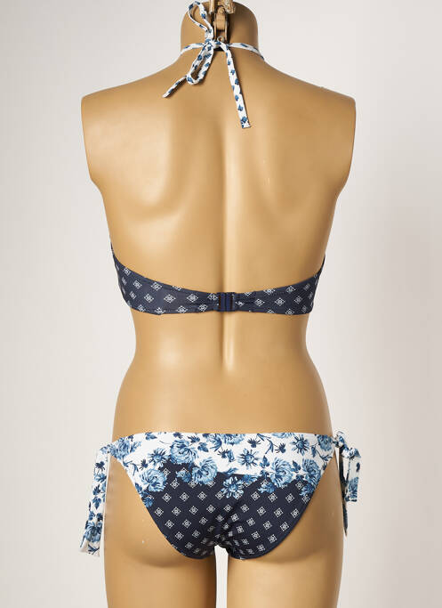 Maillot de bain 2 pièces bleu TESSY pour femme