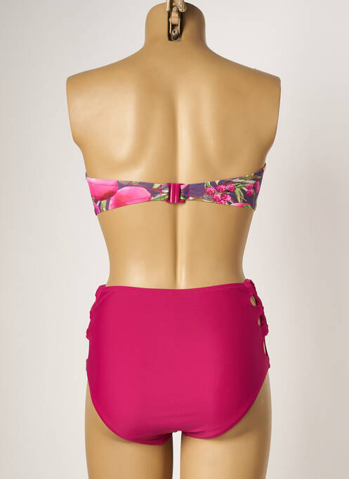 Maillot de bain 2 pièces rose YSABEL MORA pour femme