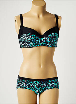Maillot de bain 2 pièces stretch haut soutien-gorge balconnet bleu CURVY KATE femme