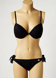 Maillot de bain 2 pièces stretch haut soutien-gorge moulé noir LITTLE MARCEL femme