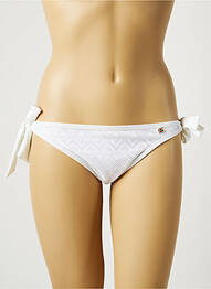 Bas de maillot de bain effet matière satinée bikini blanc LITTLE MARCEL femme