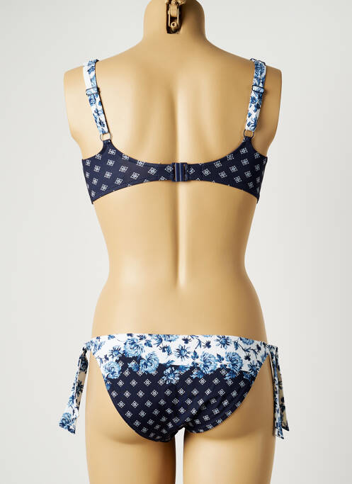 Maillot de bain 2 pièces bleu TESSY pour femme