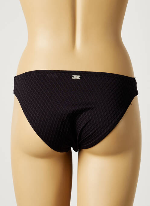 Bas de maillot de bain tissage texturé culotte noir CHERRY BEACH femme
