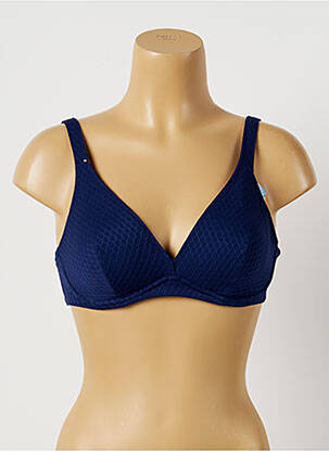 Haut de maillot de bain haut soutien-gorge emboitant haut soutien-gorge emboitant bleu CHERRY BEACH femme