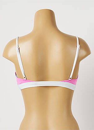 Haut de maillot de bain stretch haut soutien-gorge emboitant rose PIHA femme