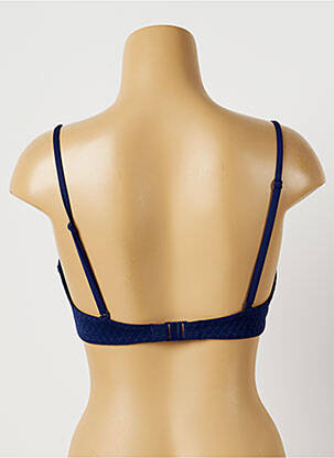 Haut de maillot de bain stretch haut bandeau bleu CHERRY BEACH femme