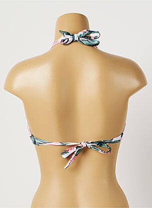 Haut de maillot de bain stretch haut soutien-gorge moulé vert LPB femme