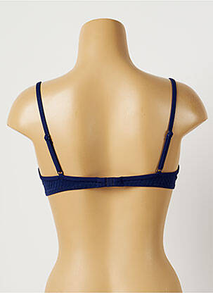 Haut de maillot de bain stretch haut soutien-gorge moulé bleu CHERRY BEACH femme