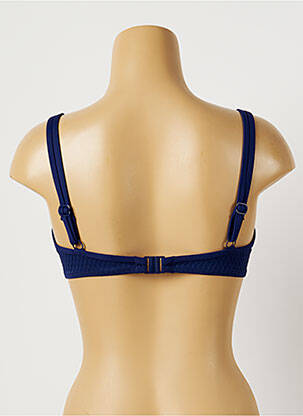 Haut de maillot de bain stretch haut soutien-gorge moulé bleu CHERRY BEACH femme