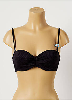 Haut de maillot de bain stretch haut bandeau noir CHERRY BEACH femme