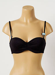 Haut de maillot de bain stretch haut bandeau noir CHERRY BEACH femme