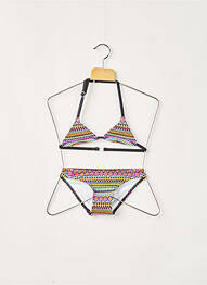 Maillot de bain 2 pièces imprimé fantaisie violet PLAGE DU SUD fille
