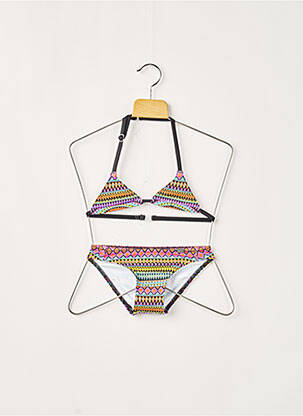 Maillot de bain 2 pièces imprimé fantaisie violet PLAGE DU SUD fille