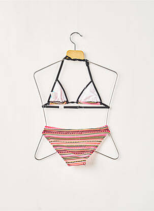 Maillot de bain 2 pièces stretch rouge LAGON BLEU fille