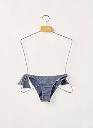 Bas de maillot de bain fermeture liens à nouer bikini bleu BORABORA femme