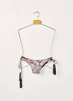 Bas de maillot de bain imprimé fantaisie bikini violet RIO DE SOL femme