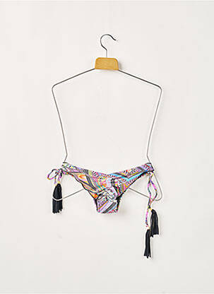 Bas de maillot de bain imprimé fantaisie bikini violet RIO DE SOL femme
