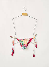 Bas de maillot de bain imprimé tie and dye bikini rose RIO DE SOL femme