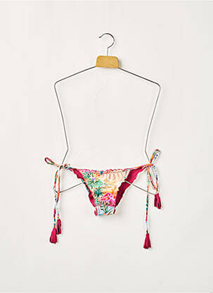 Bas de maillot de bain imprimé tie and dye bikini rose RIO DE SOL femme