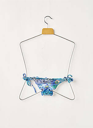 Bas de maillot de bain imprimé fantaisie bikini bleu RIO DE SOL femme