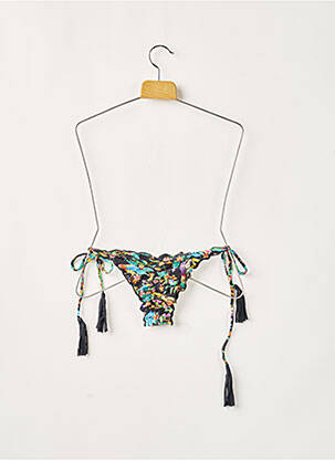 Bas de maillot de bain imprimé tie and dye bikini noir RIO DE SOL femme