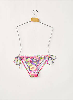 Bas de maillot de bain imprimé tie and dye bikini rose YSABEL MORA femme