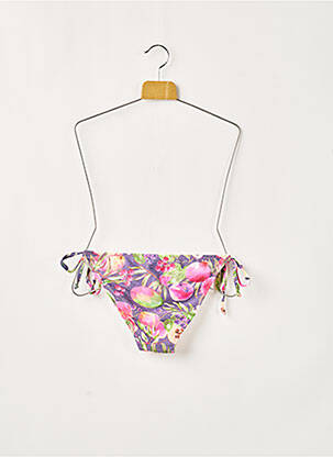 Bas de maillot de bain imprimé tie and dye bikini rose YSABEL MORA femme