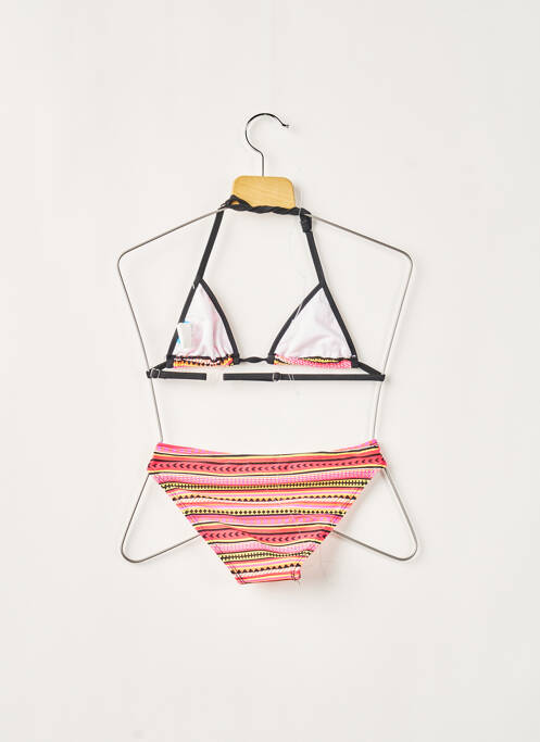 Maillot de bain 2 pièces rouge LAGON BLEU pour fille