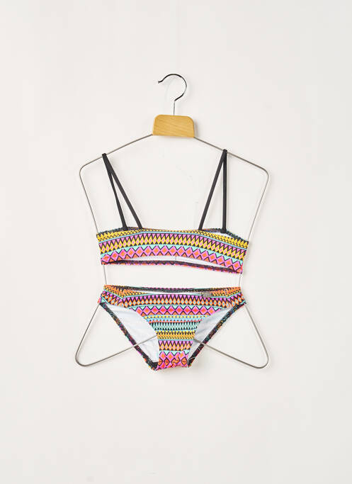 Maillot de bain 2 pièces stretch violet PLAGE DU SUD fille