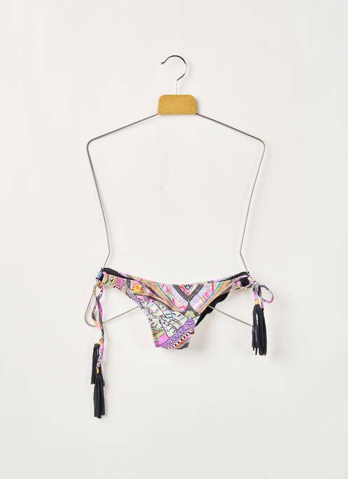 Bas de maillot de bain imprimé fantaisie bikini violet RIO DE SOL femme