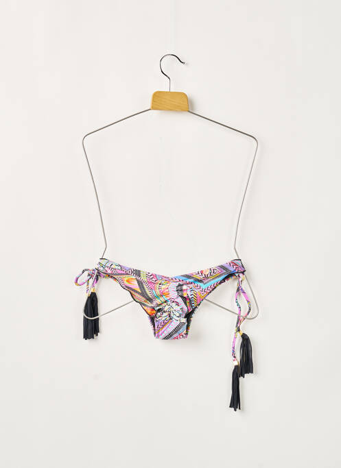 Bas de maillot de bain imprimé fantaisie bikini violet RIO DE SOL femme