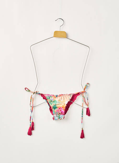 Bas de maillot de bain imprimé tie and dye bikini rose RIO DE SOL femme