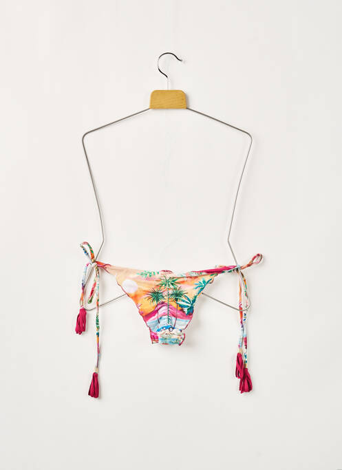 Bas de maillot de bain imprimé tie and dye bikini rose RIO DE SOL femme