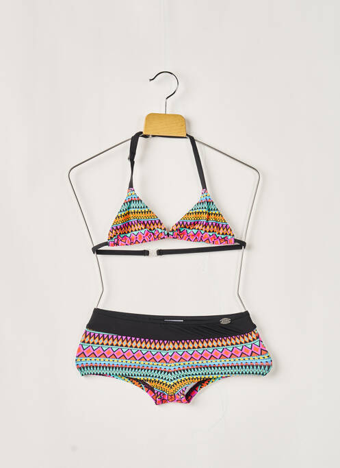 Maillot de bain 2 pièces stretch violet PLAGE DU SUD fille