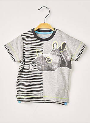 T-shirt stretch manches courtes gris ESPRIT garçon