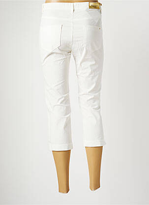 Pantacourt tissage popeline taille normale blanc COUTURIST femme
