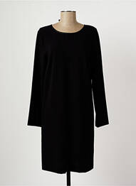 Robe mi-longue manches longues manches longues noir HARTFORD femme