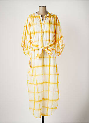 Robe longue jaune MAISON HAUSSMANN pour femme