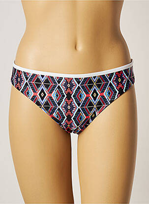 Bas de maillot de bain imprimé fantaisie culotte noir PANACHE femme