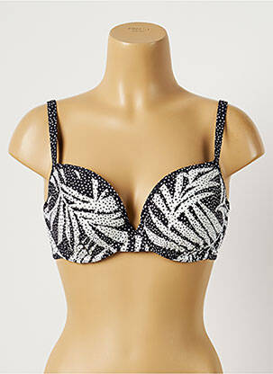 Haut de maillot de bain stretch haut soutien-gorge emboitant noir FREYA femme