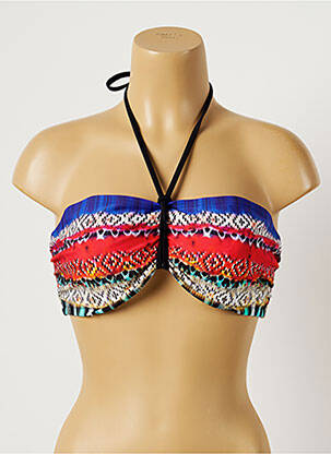 Haut de maillot de bain stretch haut bandeau rouge FREYA femme
