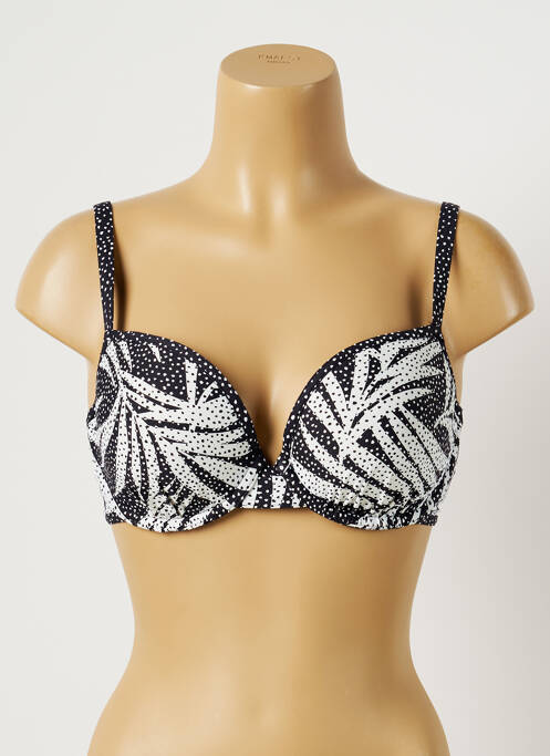 Haut de maillot de bain stretch haut soutien-gorge emboitant noir FREYA femme