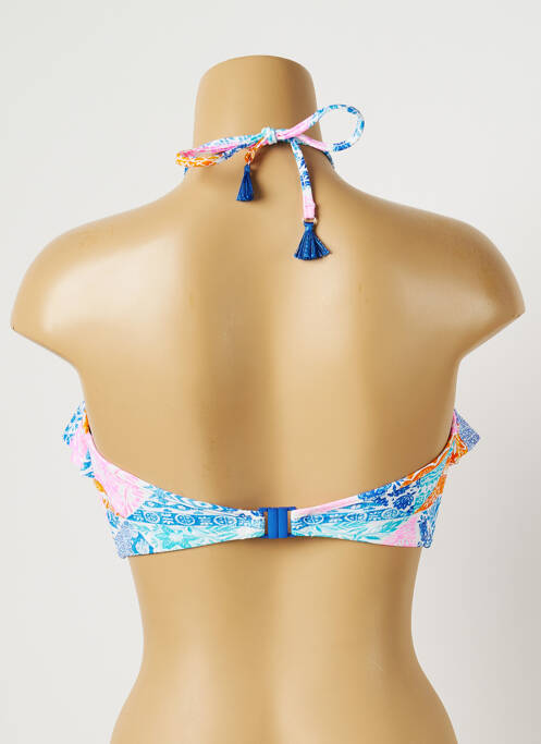 Haut de maillot de bain stretch haut bandeau bleu FREYA femme