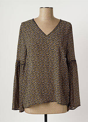 Blouse légère et transparente manches longues bleu ARTLOVE femme