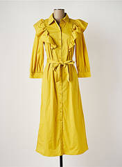 Robe mi-longue jaune OBJECT pour femme seconde vue